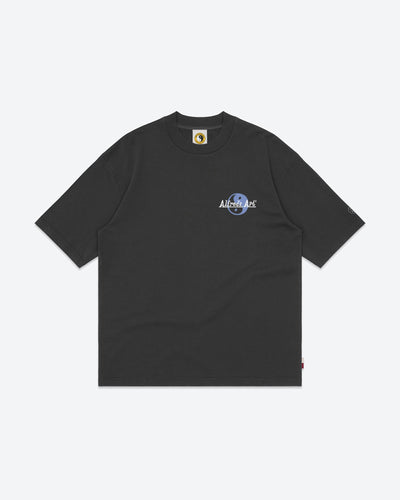 Yin Yang Shop Tee - Washed Black