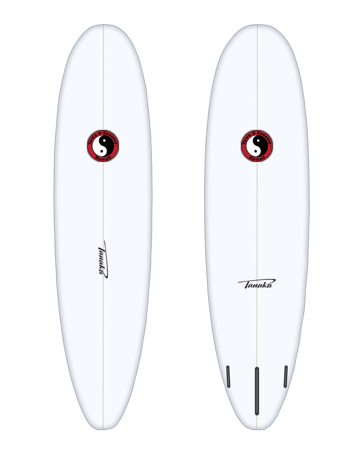 JR Model surfboard in white – deck and bottom
