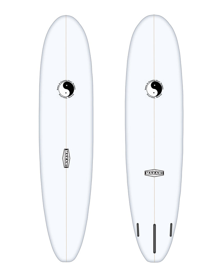 MLB surfboard in white – deck and bottom