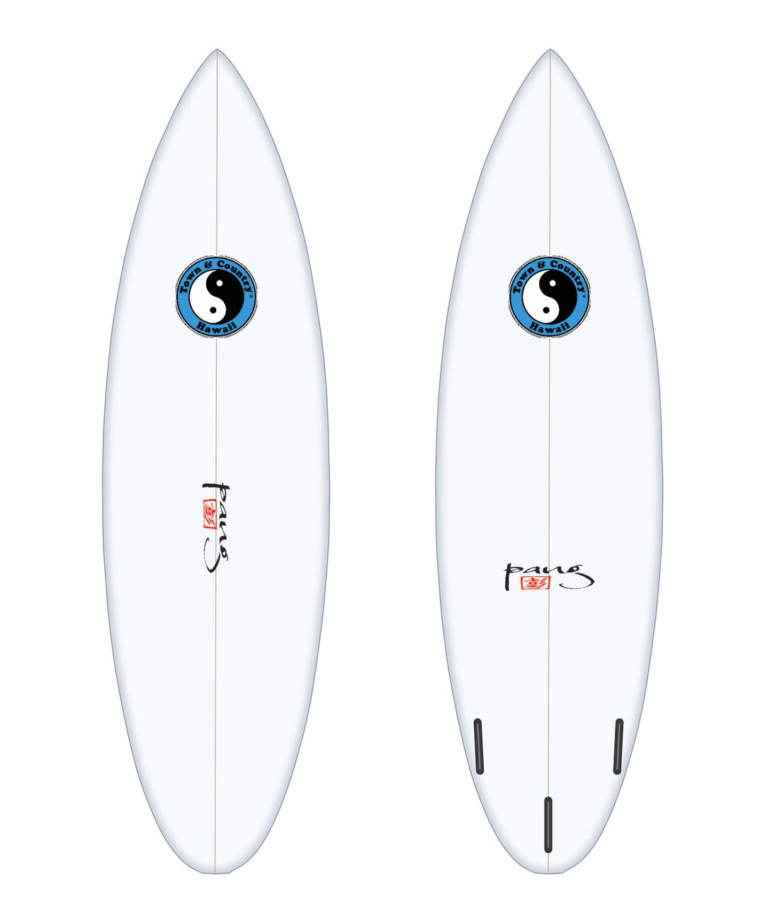 Money Pro (M Pro 2) surfboard in white – deck and bottom