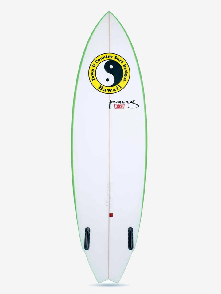 The Saint twin fin – Icon spray – bottom