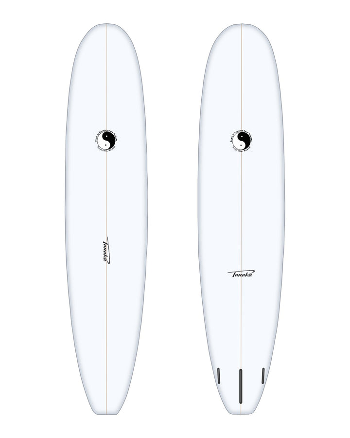 Town Model surfboard in white – deck and bottom