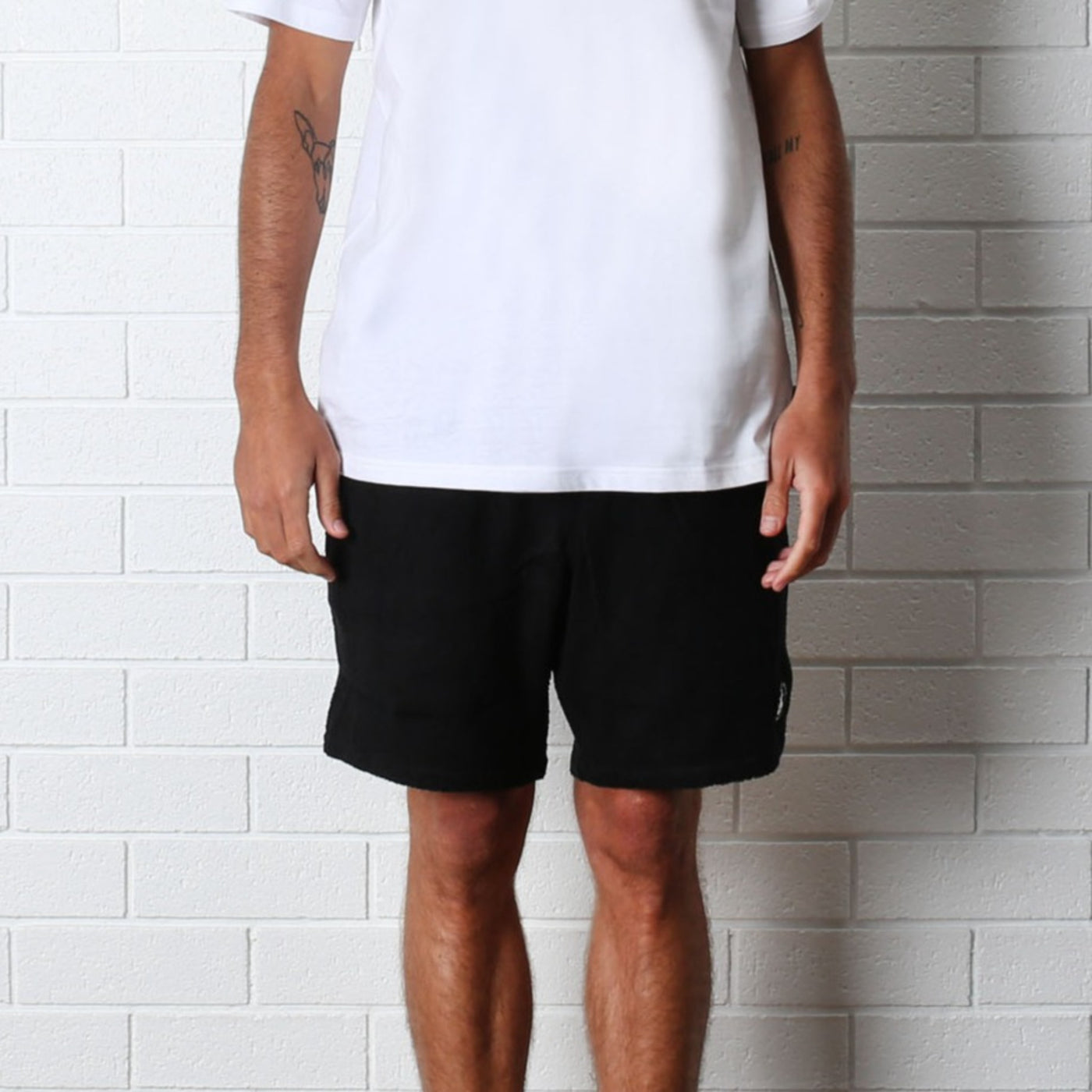 Terry Toweling Short - Black