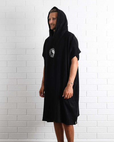 Kids OG CF Hooded Towel - Black