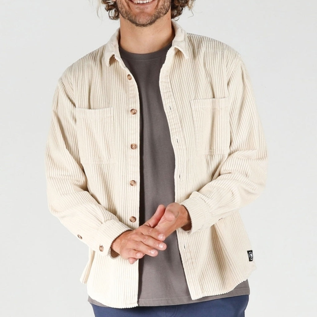 Motion LS Cord Shirt -  Stone